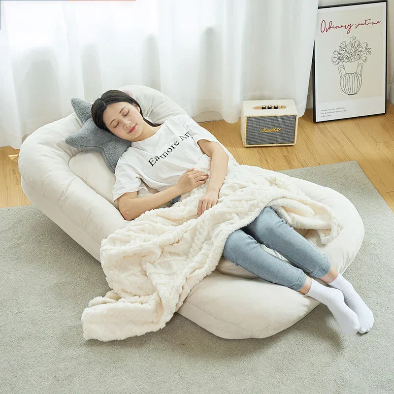 [LEVE 2 PAGUE 1] Sofá Cama Algodão Retrátil 5 em 1 + BRINDE: Almofadas Cushion